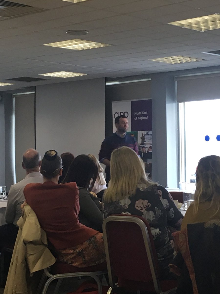 ElouiseL_C's tweet photo. We need to be pragmatic, principled and making a difference. Simple and powerful advice for the #HR profession from @dds180 @CIPD_NE #cipdneconf https://t.co/nBroDUvjCw