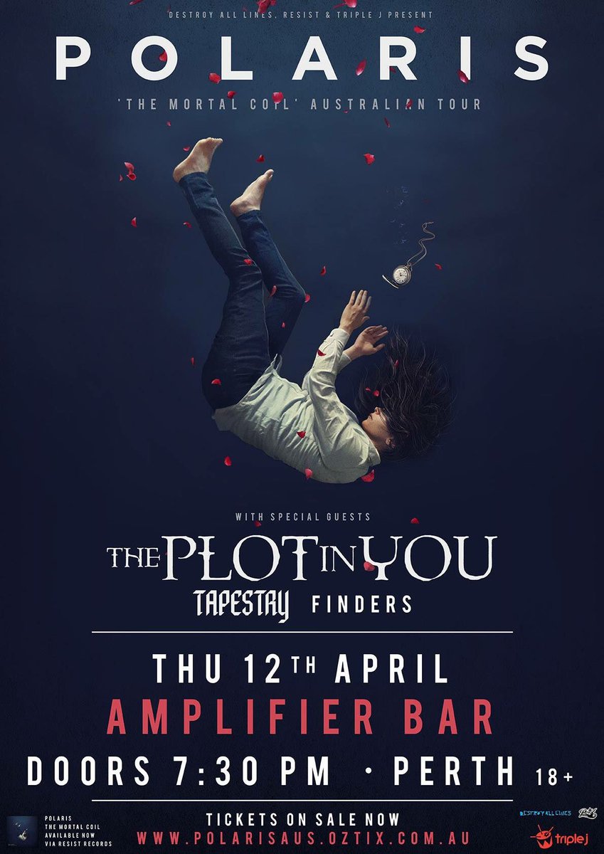 destroyalllines's tweet photo. Only a handful of tickets left for the Perth date of @PolarisAus Australian tour with @ThePlotInYou. https://t.co/XjsytqYtBI