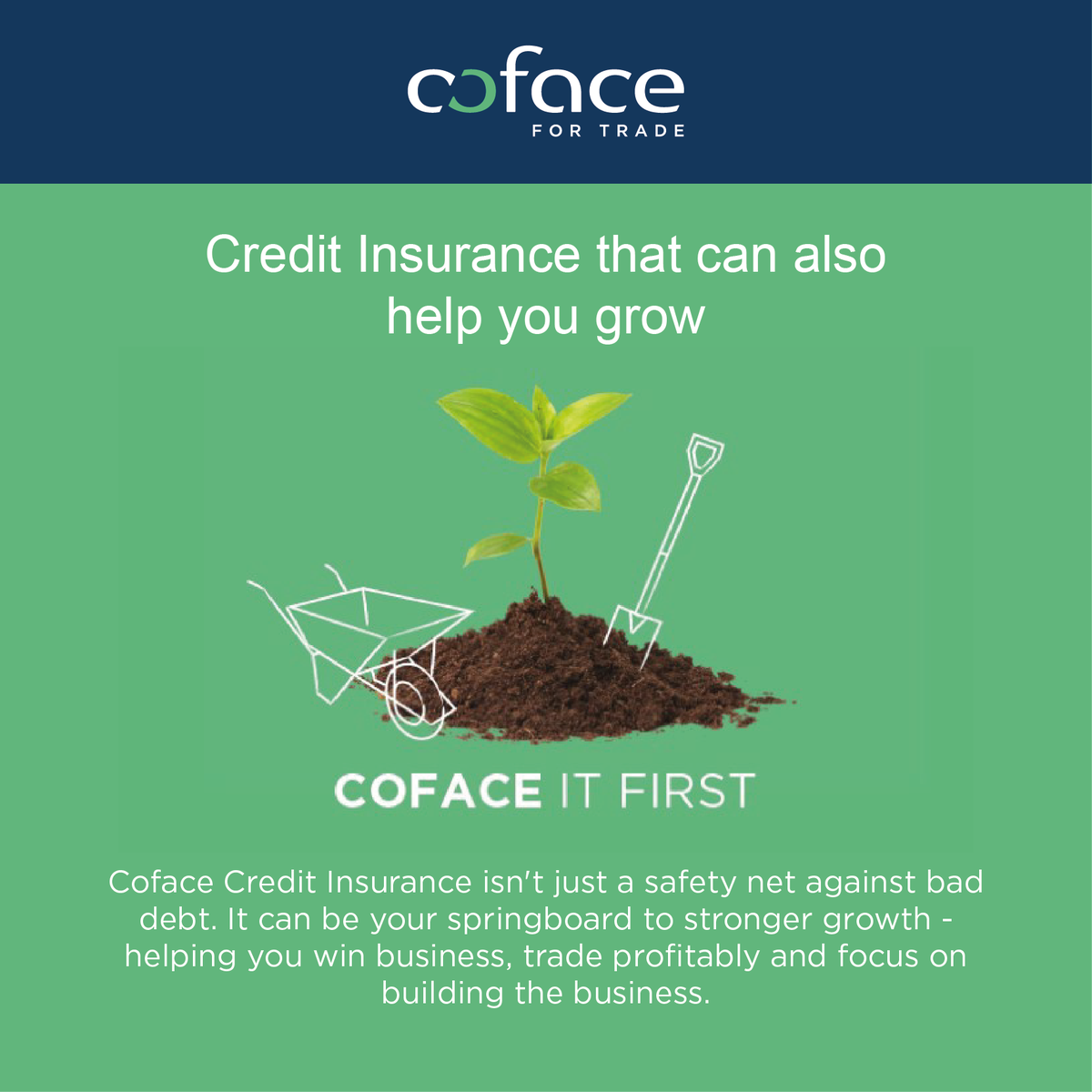 CofaceIreland's tweet photo. Credit Insurance that can also help your business grow #cofaceitfirst #growth #knowmoregrowmore #coface https://t.co/oMXqIWzouT