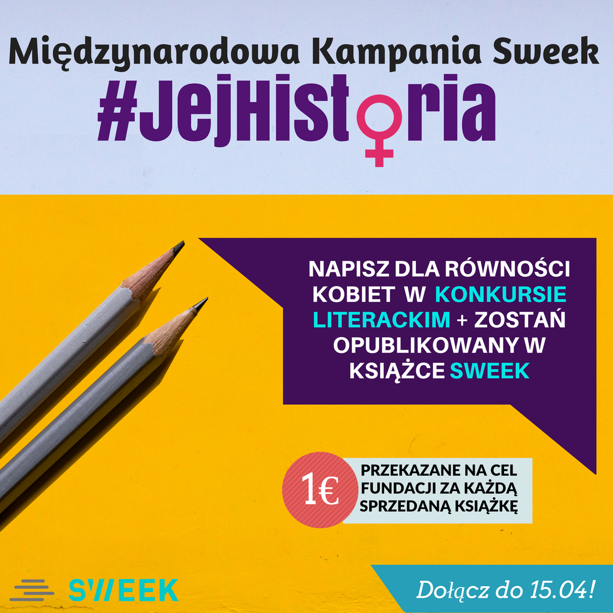 sweek_poland's tweet photo. Od 28.02 do 15.04 możecie przesyłać historie kobiet, ich osiągnięć, siły, przeszkód, odwagi lub codziennego życia! Wszystkie gatunki są dozwolone oraz historie z maks. 5000 słów. Nie możemy się doczekać Jej Historii! 😉
https://t.co/ucyH0U9A6v https://t.co/bkP9eZCS4s