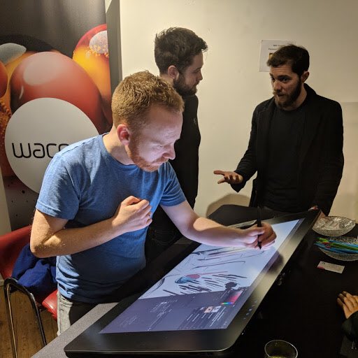 hifestuk's tweet photo. Big thanks to @wacom for having us along for the launch of the new (and very cool) # Cintiq Pro. We had great time playing with these beauts and nerding out with @ellevision and @samgilbey !🤓✍️ #livedarecreate #wacom #hifestuk #cintiqpro https://t.co/PEbUGrT9UA