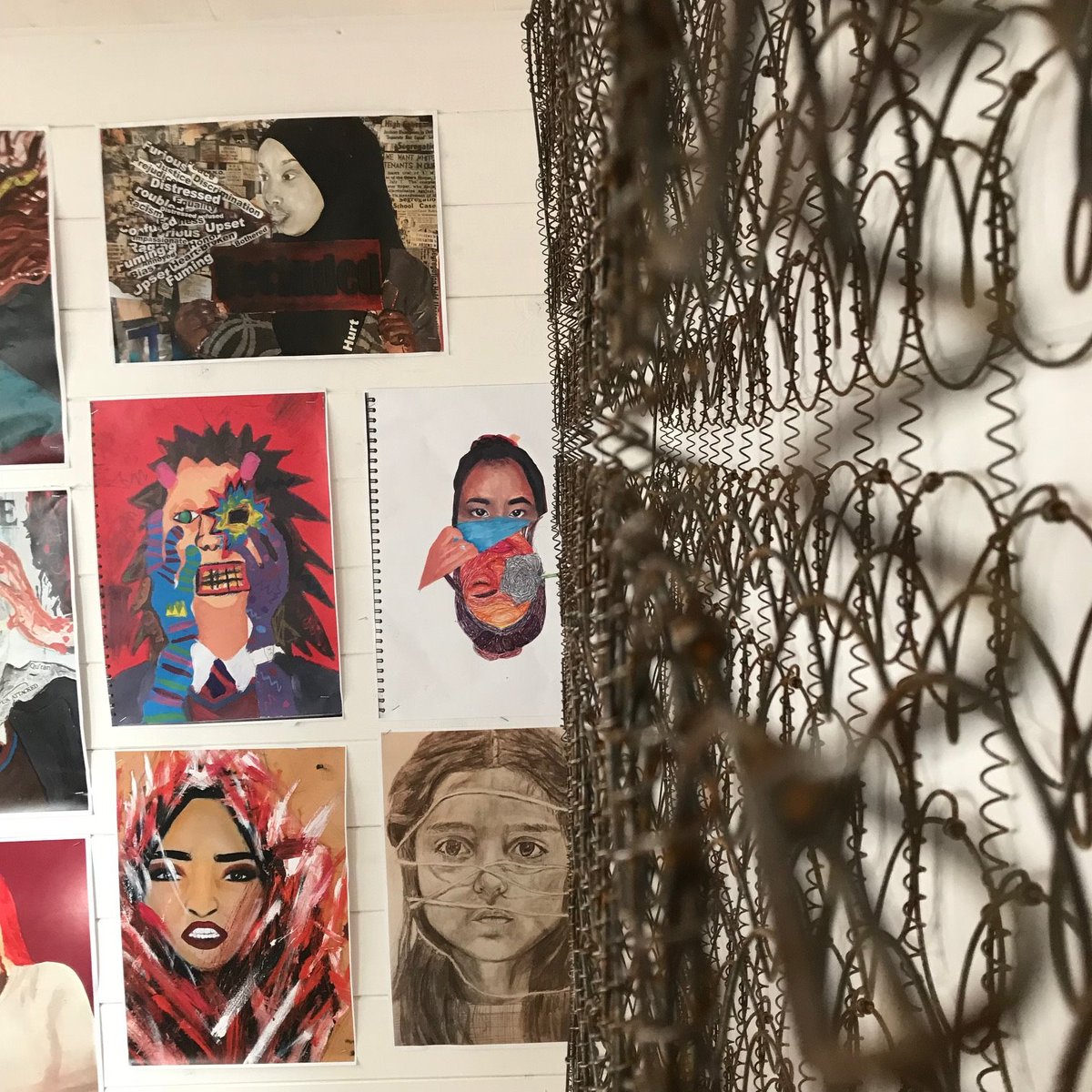 THEHAARTSHED's tweet photo. Some very exciting artworks are been hanged in the shed right now #HAstudents #womensinspire #WomensDay 😀😀 https://t.co/mCKDPrRpKF