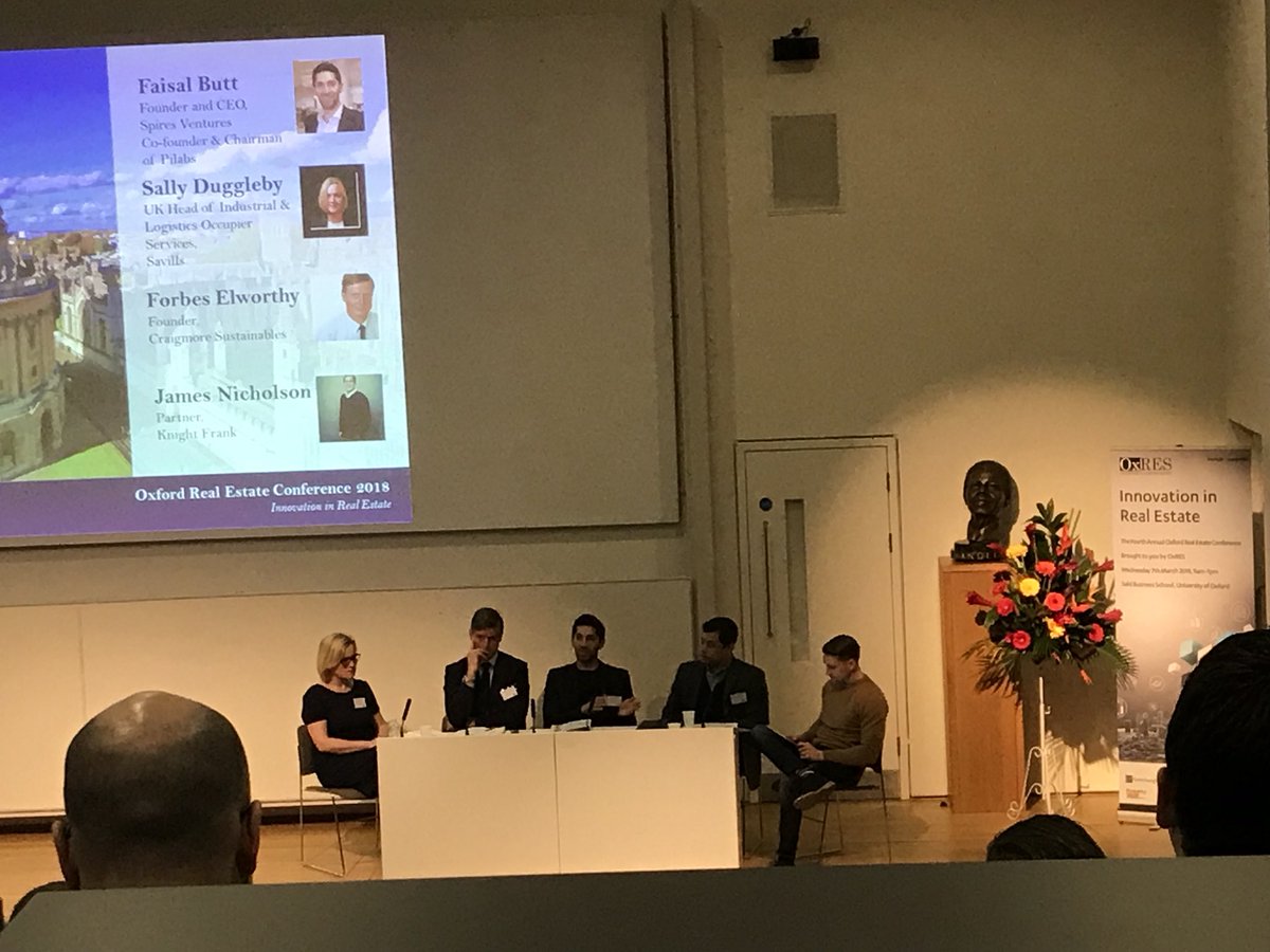 gatehouse_sarah's tweet photo. Excited to be in Oxford for the #OxRes conference today. First up on the agenda - the impact of technology on real estate. Love seeing Nelson Mandela watching over us! Feels like coming home #Wadham https://t.co/MUTPVJRlhV