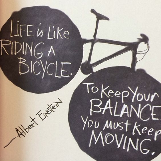 CorrieriInBici's tweet photo. 'Life is like riding a bicycle. To keep your balance, you must keep moving.'  - Albert Einstein — 
"La vita è come andare in bicicletta. Per mantenere l'equilibrio, devi continuare a muoverti. "
#bike #Bicicletta #life #BikeLove #bici #AlbertEinstein #Einstein https://t.co/iFq7DNLPBM