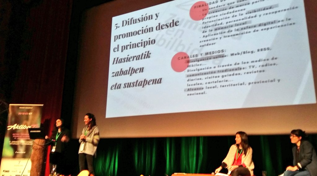 _naturan_'s tweet photo. Presentacion de la @rutazumaque en #aktibatu2018 con @LearningCity_ y @AstizMartica
Una ruta de senderismo construida por la gente en #Estella - #Lizarra @EstellaLizarra_ #TurismoSlow https://t.co/xFj1VfUqPZ