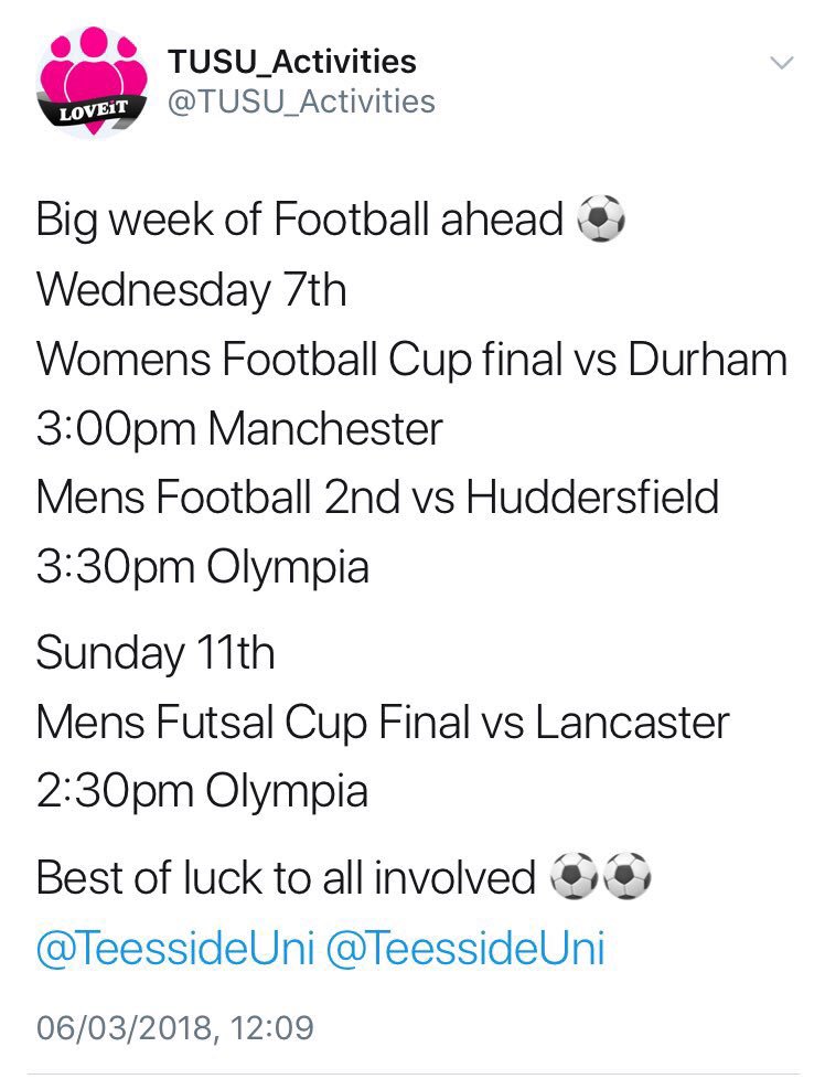 Massive apologies, do forgive us.. but if you’re bothered, we have our semi-final of the plate today too v York St Johns 1stXI. Wouldn’t mind some fans on the sidelines.

Guess who got the new pitch at uni AND all the support it seems..
#AllClubsAreEqual #SomeAreJustMoreEqual