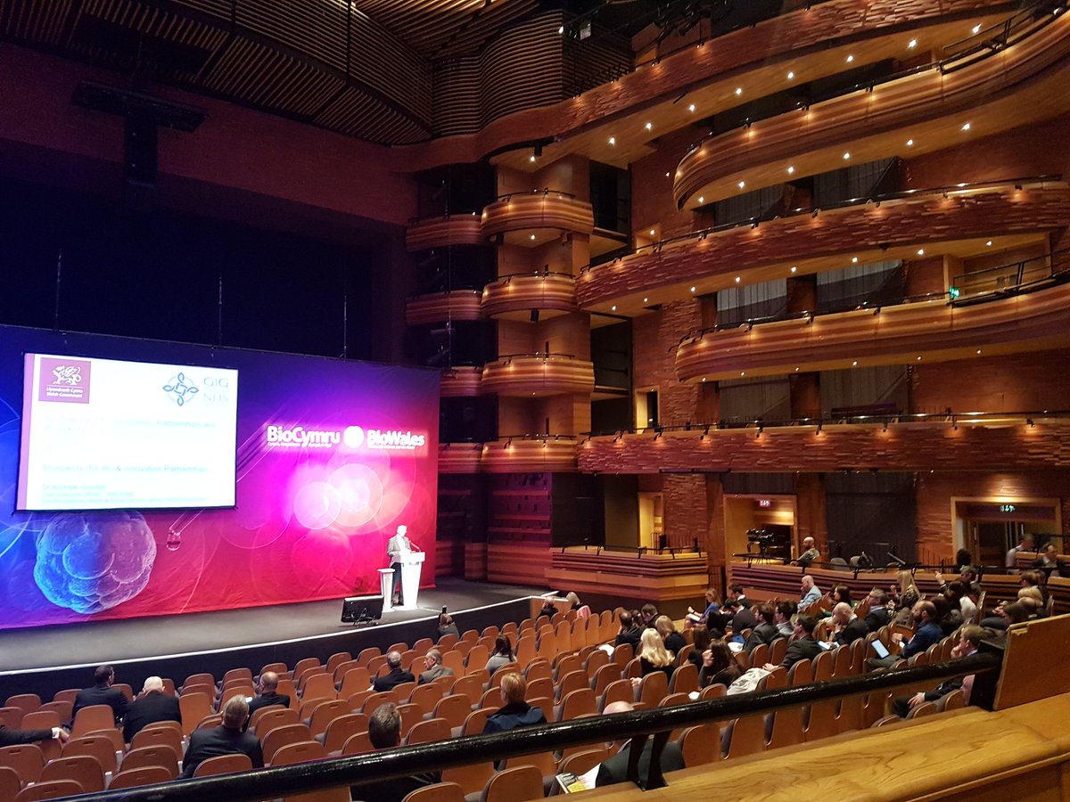 WalesGenePark's tweet photo. Dr Andrew Goodall, NHS Wales Chief Executive, speaking on 'Prosperity for all &amp; Innovation Partnerships' @BioWales #BioWales2018 #BioCymru2018 https://t.co/gUMxr2XsGk