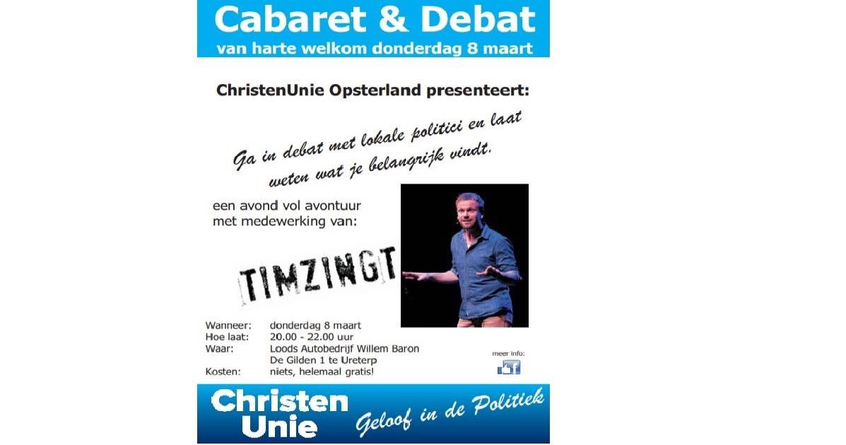 OebeleR's tweet photo. TIMZINGT in Ureterp aanvang 20.00 uur toegang gratis komt allen. @Timzingt @christenunie Opsterland https://t.co/U1IuFCpUvV