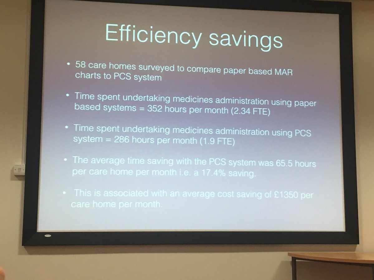 drjanetownson's tweet photo. Research by Cardiff University showed that average time saving with @InvatechH PCS medicine management system was 65.5 hours per week #digital technology #care medicines #carehomes https://t.co/nZwYkcAcb4