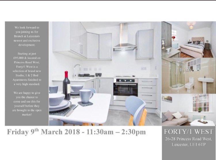 ReignEA's tweet photo. Come join us our open day for a brand new development off the New Walk #Forty1West #residential #property #investment https://t.co/BqznWWugQv