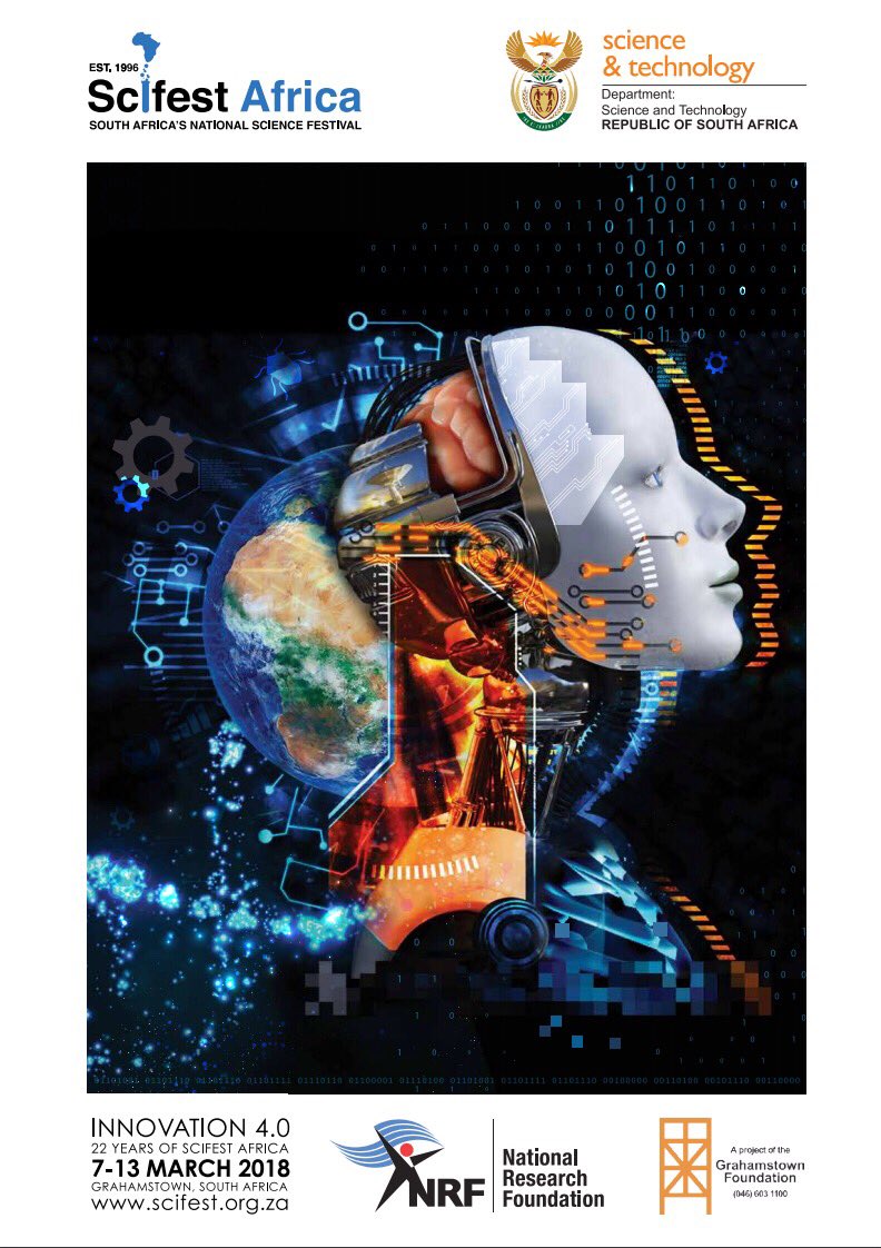 SciFest Africa kicks off today and is celebrating its 22nd anniversary. The festival saw more than 62000 visitors over 7 days last year.
scifest.org.za
#SciFest2018 #SciFestAfrica <a href="/GhtScifest/">Scifest Africa</a> <a href="/NRF_News/">National Research Foundation of South Africa</a> @dstgovza <a href="/CSIR/">CSIR 🇿🇦</a> <a href="/ARCSouthAfrica/">ARC South Africa 🇿🇦</a> <a href="/MRCza/">SAMRC</a> <a href="/HSRCza/">HSRC.ac.za</a> @mmKubayiNgubane