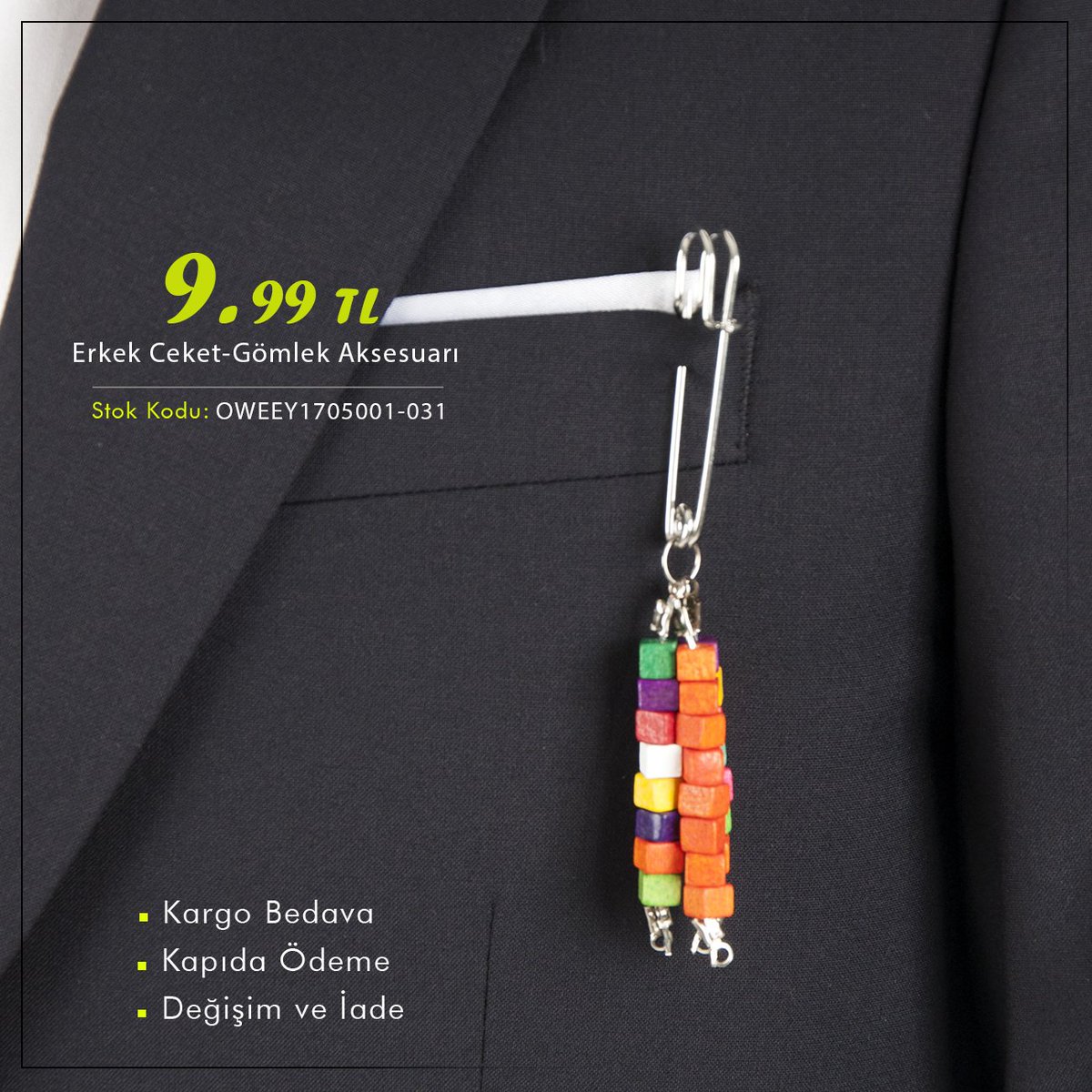 deepseagiyim's tweet photo. Renkli boncuklardan oluşan gümüş metal iğneli gömlek ve cep aksesuarı.
Sipariş : ✔ https://t.co/QD68OjlUjq https://t.co/ohTEsdvSe5
