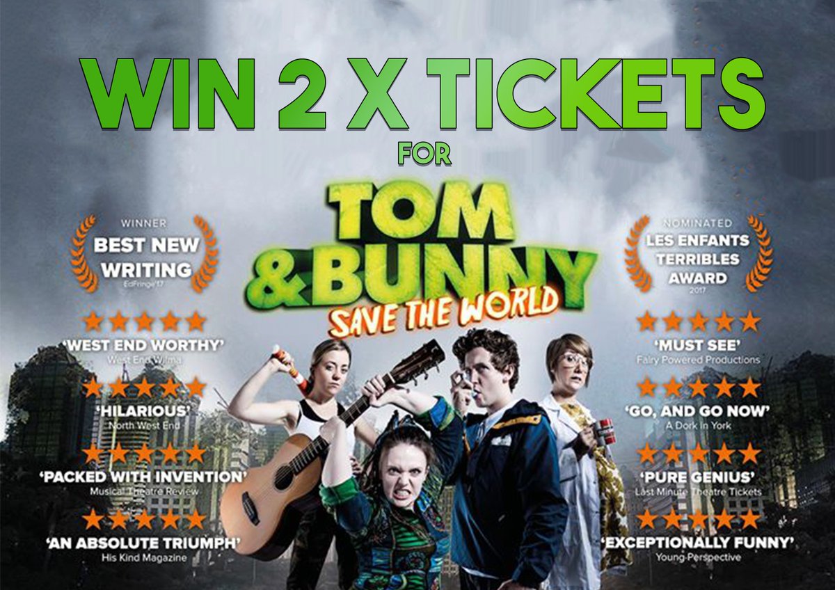 OmnibusTheatre's tweet image. 🧟‍♂️ #COMPETITION TIME !🧟‍♀️ Win Tickets for you and a friend to the zombie-comedy, post-apocalyptic musical everyone&apos;s talking about, Tom and Bunny Save the World. Just follow @Omnibus_Theatre and RT this post to be in with a chance of winning!