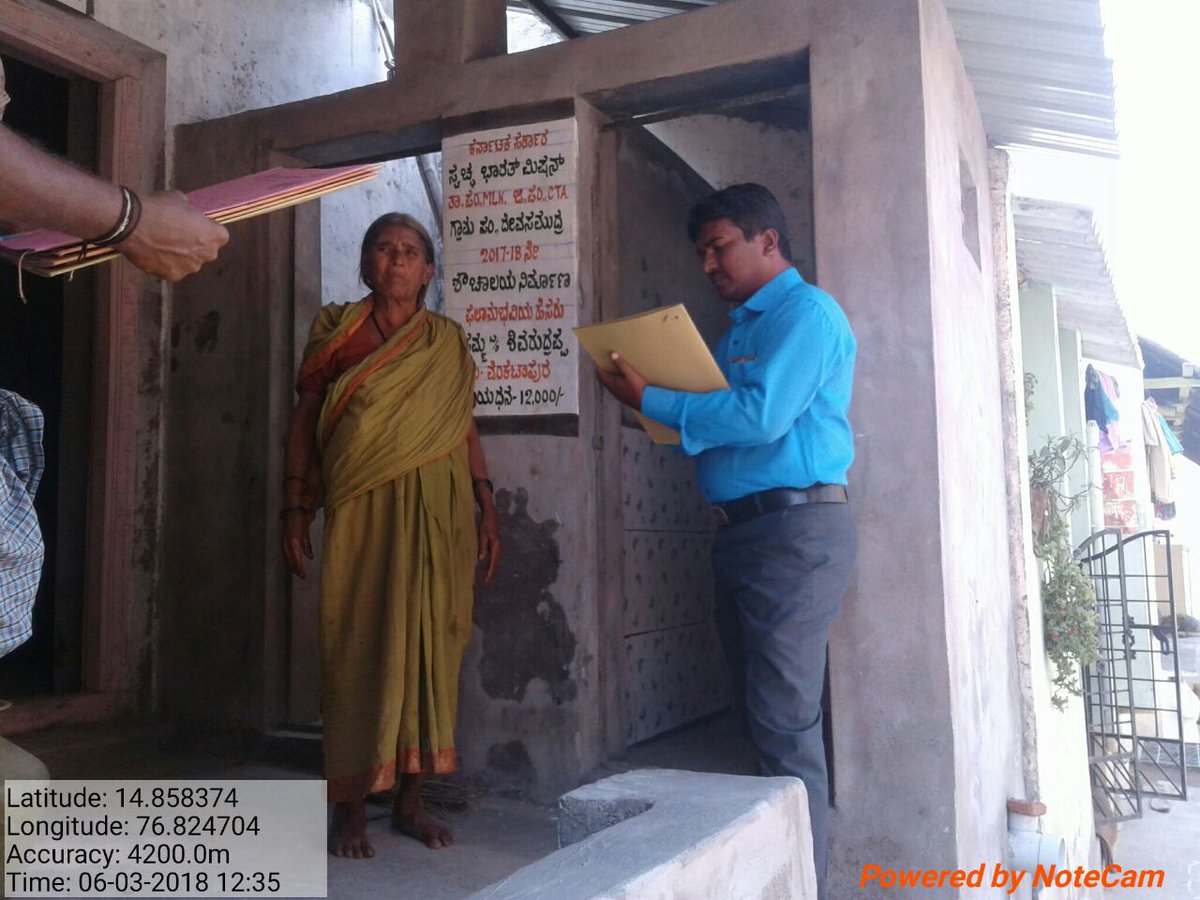 swachhitradurga's tweet photo. #Molakalmuru taluk Dhevasaumdra GP - #SBM progress check #verifiation #TowardsODF #progress #SwaChitradurga #SwachhBharatMission #ZSBP https://t.co/wljwGQPIPV