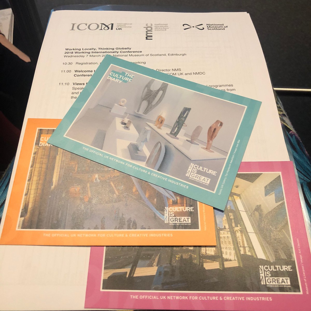 We're here for the #2018wiconf at the beautiful <a href="/NtlMuseumsScot/">National Museums Scotland</a> this morning. Catch Anna Maloney talking about supporting international working during the flash session starting at 1.50pm. #CultureisGREAT x.com/UK_ICOM/status…