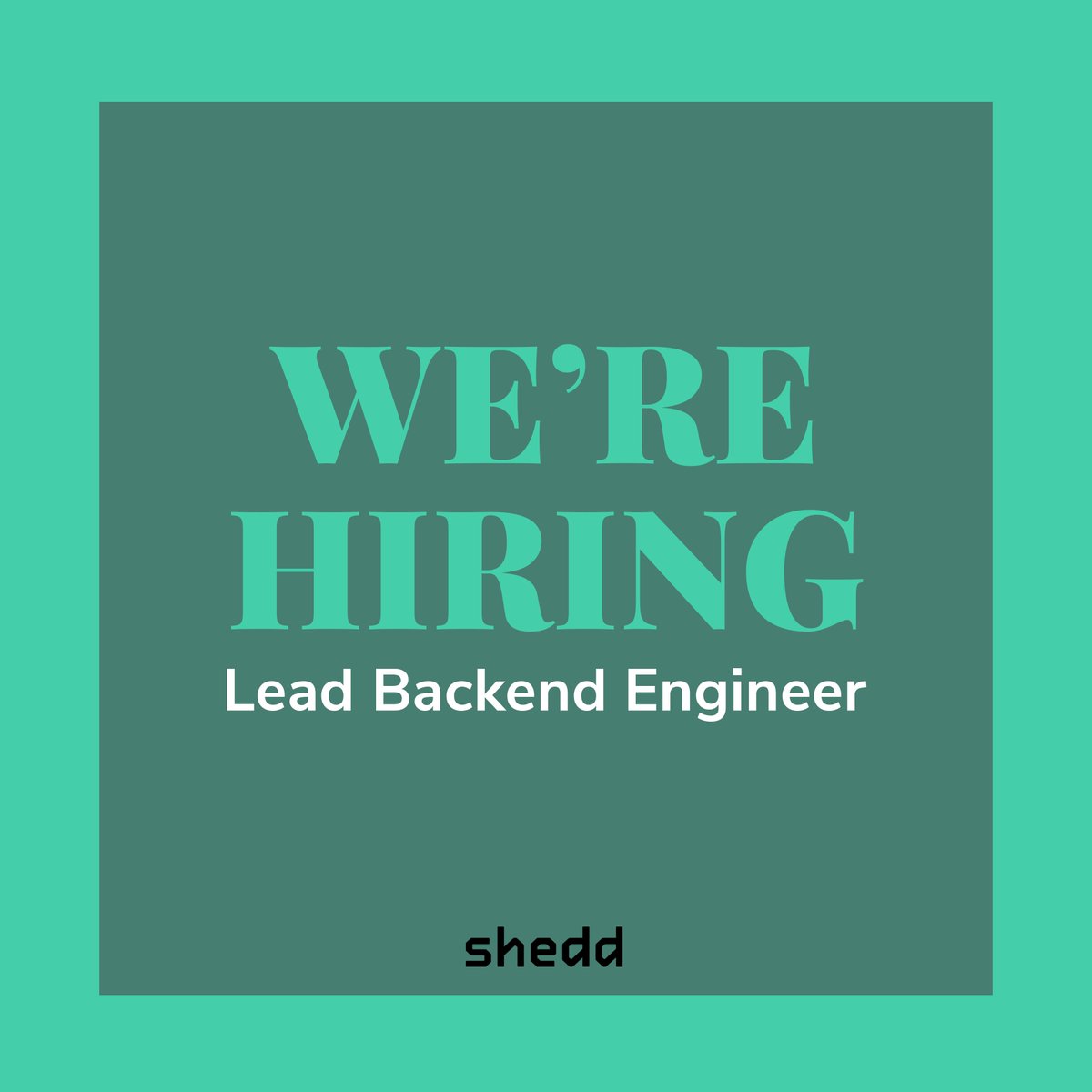 sheddapp's tweet photo. We're looking for a #LeadBackendEngineer to join us in our office in #Barcelona! Apply here - https://t.co/8XRIpUexW4
#HiringNow #Jobs https://t.co/EW4R6XgLLO