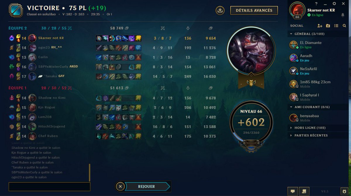 Logathore25's tweet photo. @NakatineLoL  Bon est bien pas de super stat mais je suis  deuxieme de ma team sur mon équipe ( gold 1)

#NCTABORDAGE https://t.co/0FSi0hC5kT