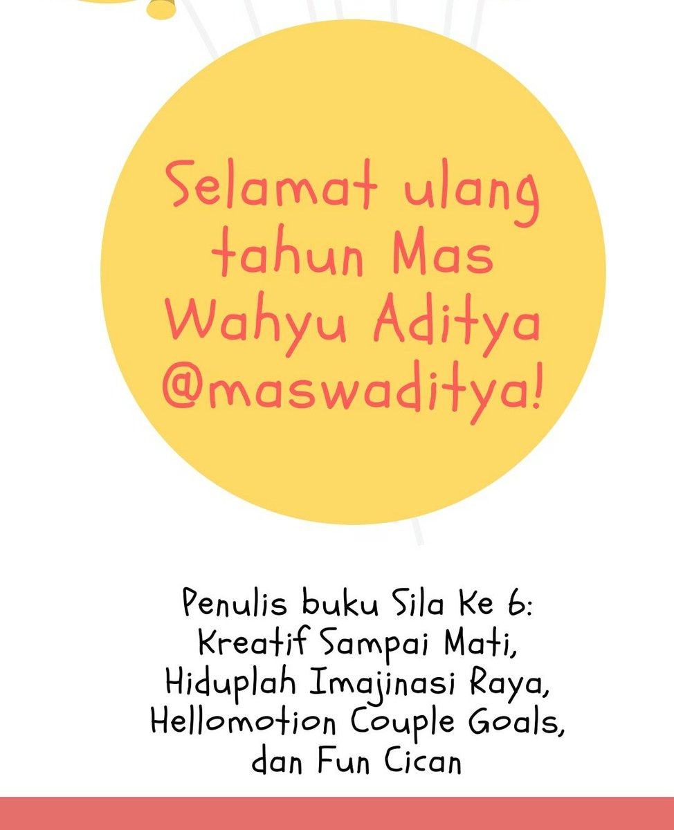 bentangpustaka's tweet photo. Selamat ulang tahun @maswaditya kreator Cican kita ππππ
#FunCican #HelloMotion https://t.co/9R8bZKXfrY