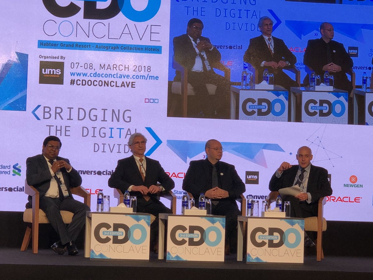 annamacmillan's tweet photo. On stage now panel with Kaiser Naseem, Ashith Piriyattiath, @SamerChidiac and @philredhead
Leadership and change management
#DigitalTransformation #Fintech #Blockchain #EmergingTechnologies #IoT #AI #SocialMedia #BigData #MachineLearning #Automation #CDO
#CDOConclave https://t.co/iA0ogOUFHt