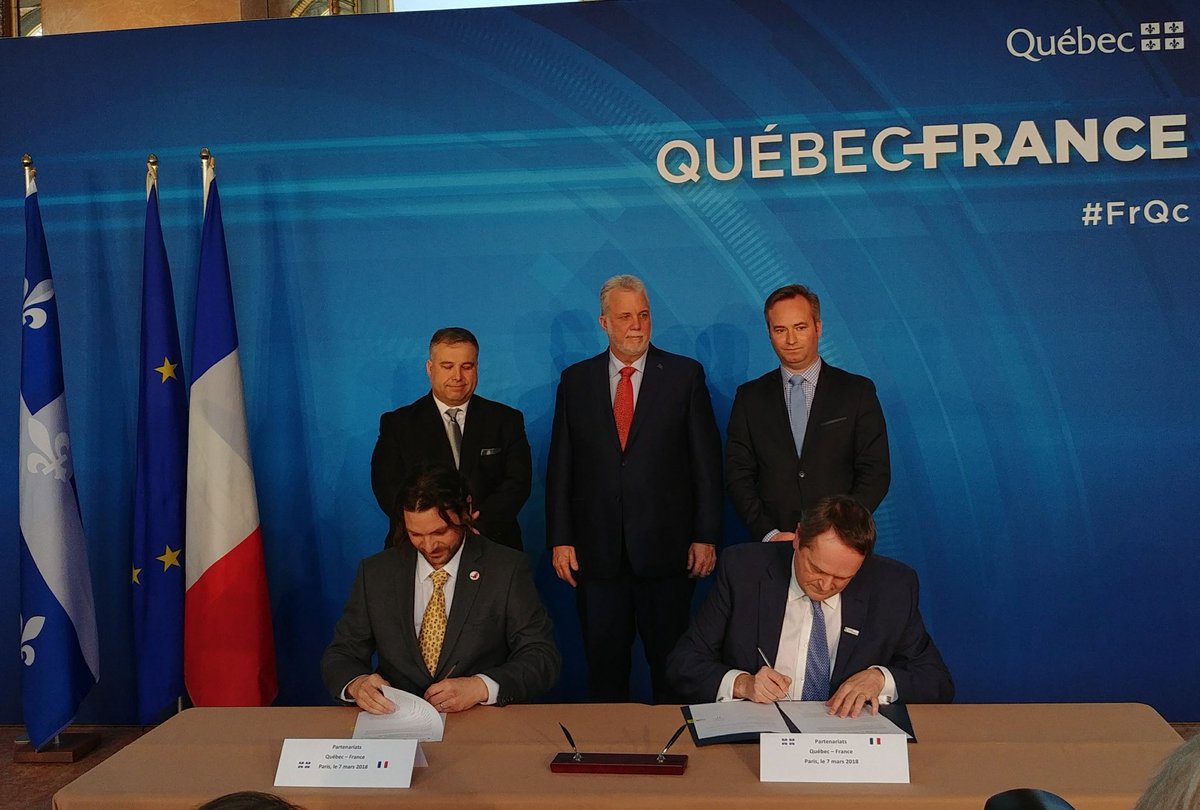 _IsaMorin's tweet image. Nous sommes heureux de signer l'entente entre @creative_valley et @lecampquebec pour avancer ensemble sur le developpement de nos #startups respectives en #France et au #Quebec #Partnership #Partenariat #FrQc  #Innovation