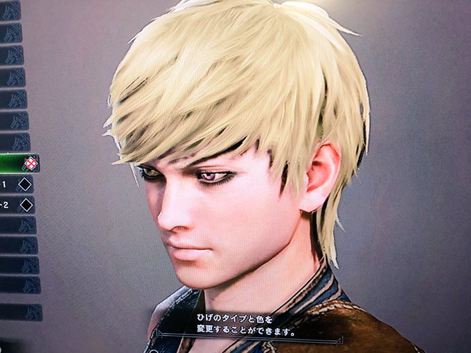 モンハンでわりかし好みなイケメン作れたよ。 