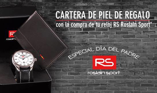 RS Roslain Sport lanza su promoción para el #diadelpadre y te regala esta estupenda cartera de piel con la compra de cualquier reloj de hombre RS Roslain Sport superior a 49 euros. En <a href="/RoselinJoyeros/">Roselin</a> <a href="/EspacioMediterr/">Espacio Mediterráneo</a> promoción válida hasta el 19 de #Marzo