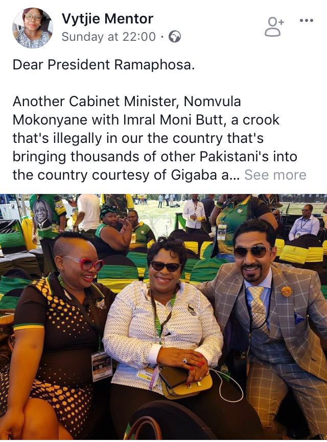 EFFgroundforces's tweet photo. The fearless Vytjie Mentor have spoken, there is absolutely no reason to doubt her its up to South Africans what we do with this info, another version of Guptas is raising its ugly head. https://t.co/8xXj465Lg8