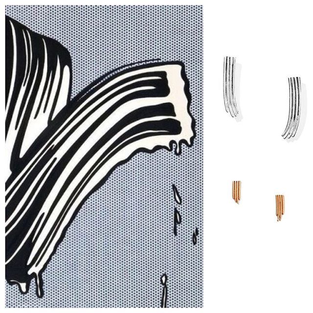 LineAndLabel's tweet image. New brushstroke studs!🖌⚡️
-
-
-
New collection in the shop + online!
#nectarnectar #newdesigner #roylichtenstein #brushstroke #whitegold and #yellowgold earrings ⚡️🖌 ift.tt/2FZwyVn