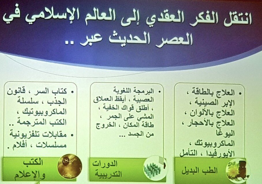 moltaqa_3aqeeda's tweet photo. #الملتقى_العقدي_الأول
جذور الفكر العقدي الوافد
وعرض فيديو يلخص كيف انتقل الفكر الوافد للعالم الإسلامي https://t.co/blAHOQdzLR