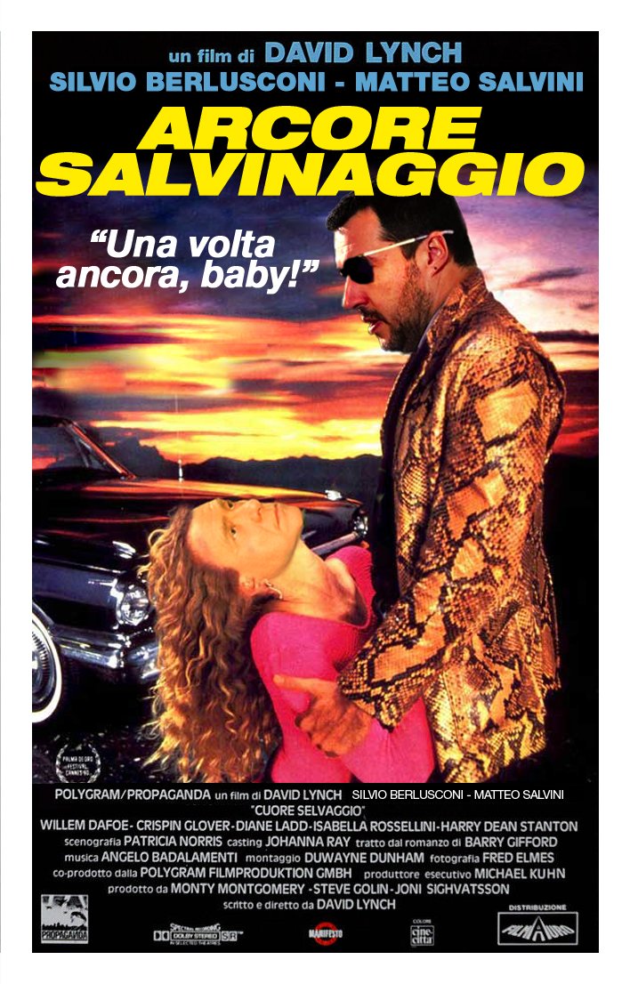 elezionicinema's tweet photo. ArCore Salvinaggio, dal 4 marzo in sala #cinemavoto #elezioni #4marzo #ElezioniPolitiche2018 #elezioni2018 #campagnaelettorale #photoshop #meme #fotoritocco #photoediting #SilvioBerlusconi #Berlusconi #FI #forzaitalia #MatteoSalvini #LegaNord #Cuoreselvaggio #Wildatheart https://t.co/tw2moWQ2GN
