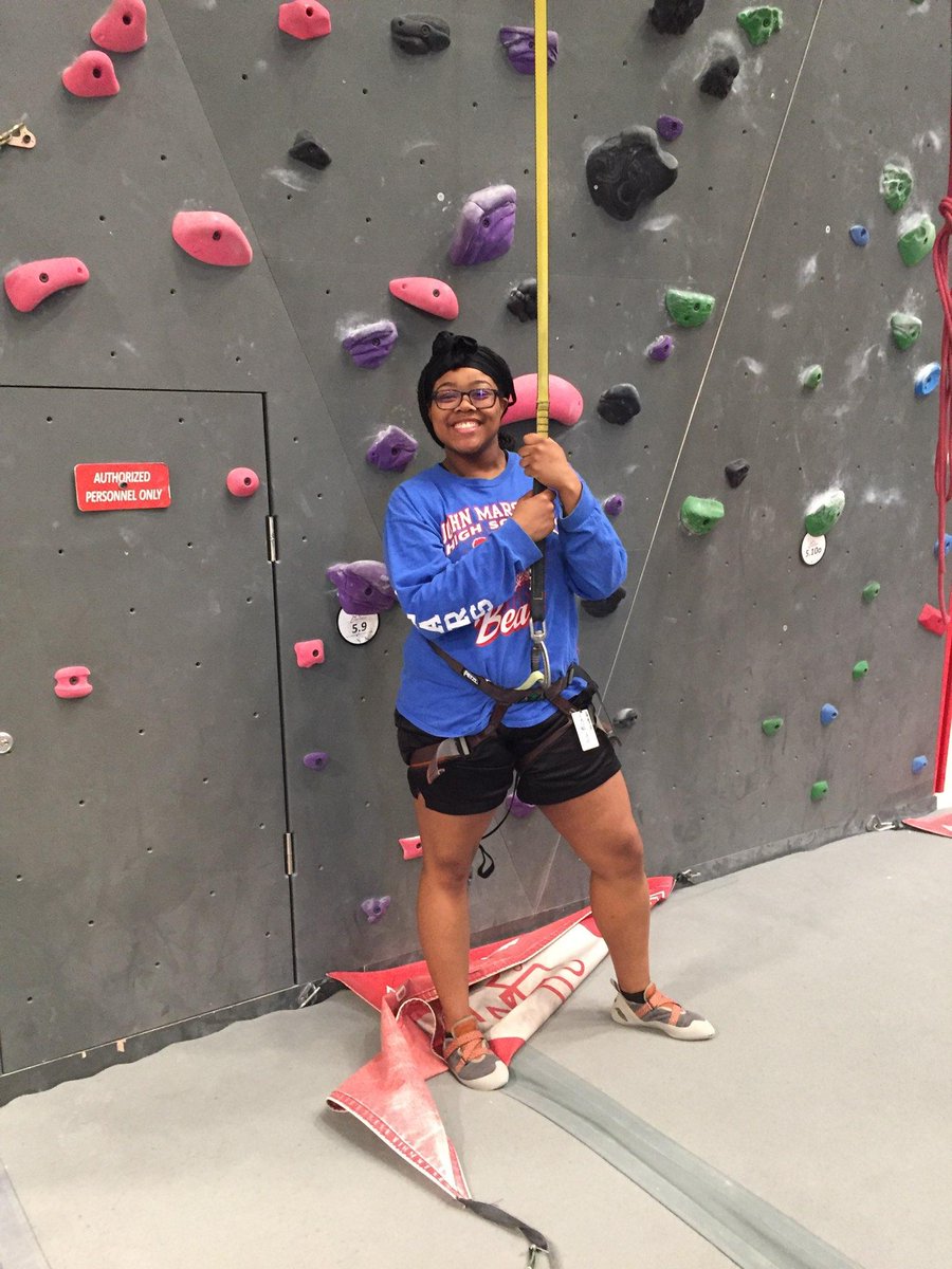 AspasiaAngelou's tweet photo. John Marshall's Student Council members engage in teambuilding at #Threshold climbing gym! Thanks, Shelly Campbell, for sponsoring important student experiences! #JMBEARS #JMFutureBuilders #ProudPOY @jmbearsokc @OKCPS @soupteacher @WmStubbs https://t.co/AmwwEya7PR