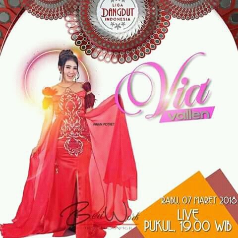 Malam inii kak <a href="/ViaVallen01/">VIA VALLEN</a>  Live Liga Dangdut Indosiar
Jam 19.00
Jangan Lupa nonton yaa kawan 😉