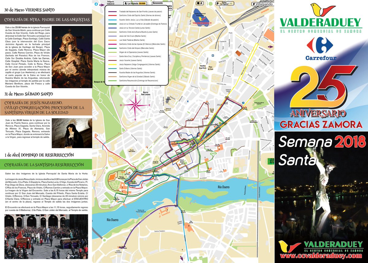 CCValderaduey's tweet photo. Itinerario de la Semana Santa 2018 del Centro Comercial Valderaduey. https://t.co/sfYelm1Dcu