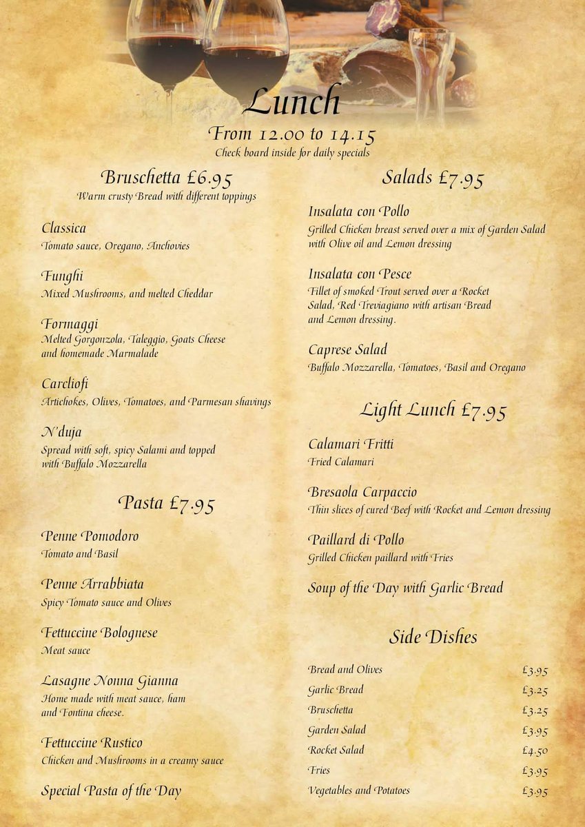 #newlunchmenu #Bathspa #Bristol #lightlunch #salads #pasta #fish #seafood #bruschetta #comeandseeus