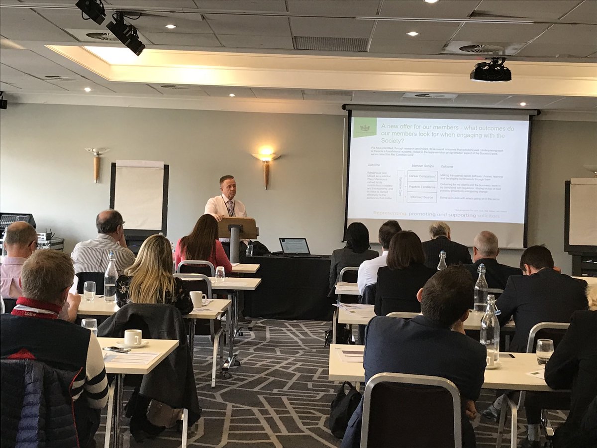 Peter Liver, Membership Services Director at Law Society, presenting at our Conpliance Conference today