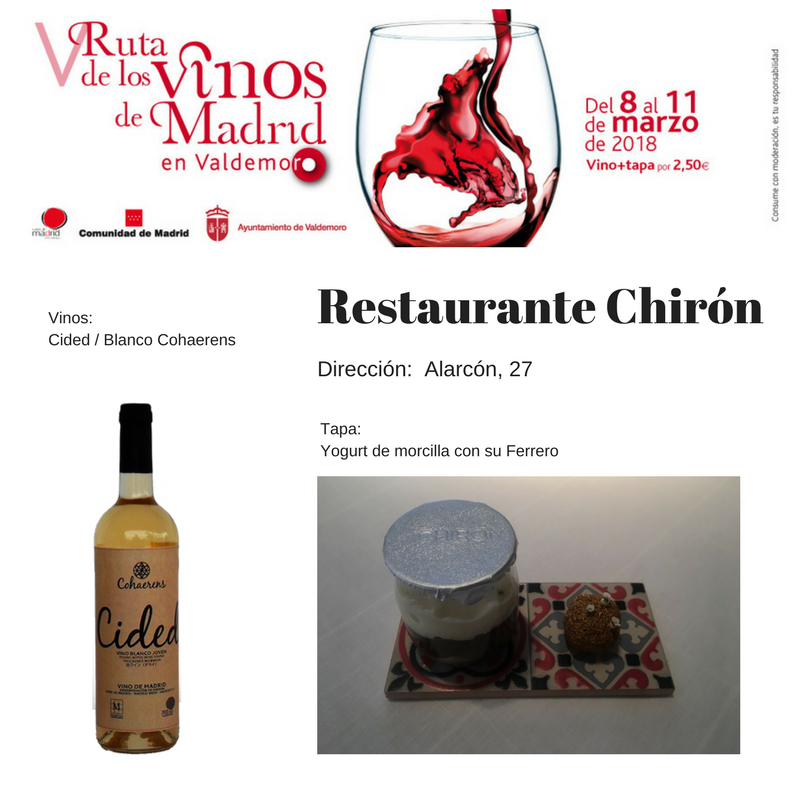 Ayto_Valdemoro's tweet photo. Para completar la V Ruta de los @VinosdeMadridDO  en #Valdemoro tendrás que visitar 19 establecimientos que ofrecen chato+tapa por 2,5 €. Te los vamos presentando. https://t.co/vWcICp1FTc https://t.co/2UEFN9f6xE