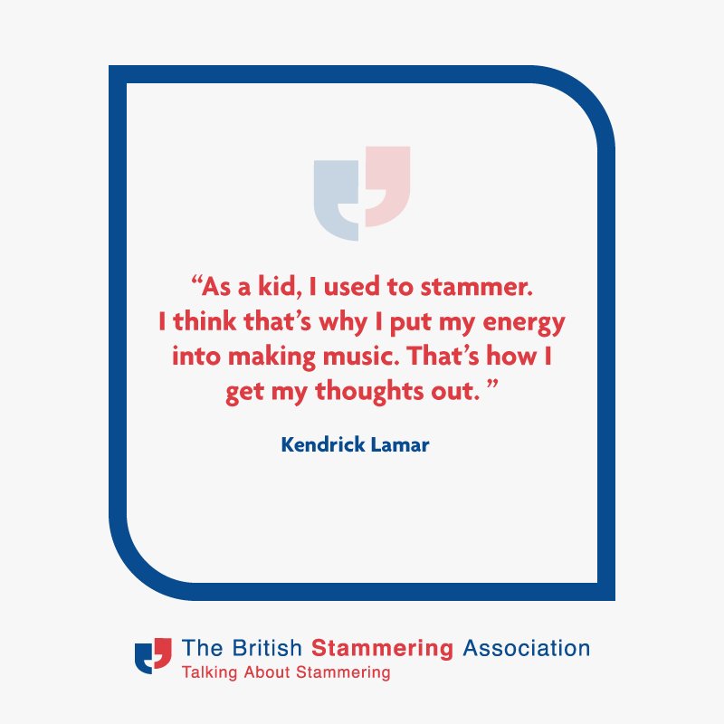 Great quote from <a href="/kendricklamar/">Kendrick Lamar</a> for this weeks #WednesdayWisdom 🎤

#stammer #stammering #BSA