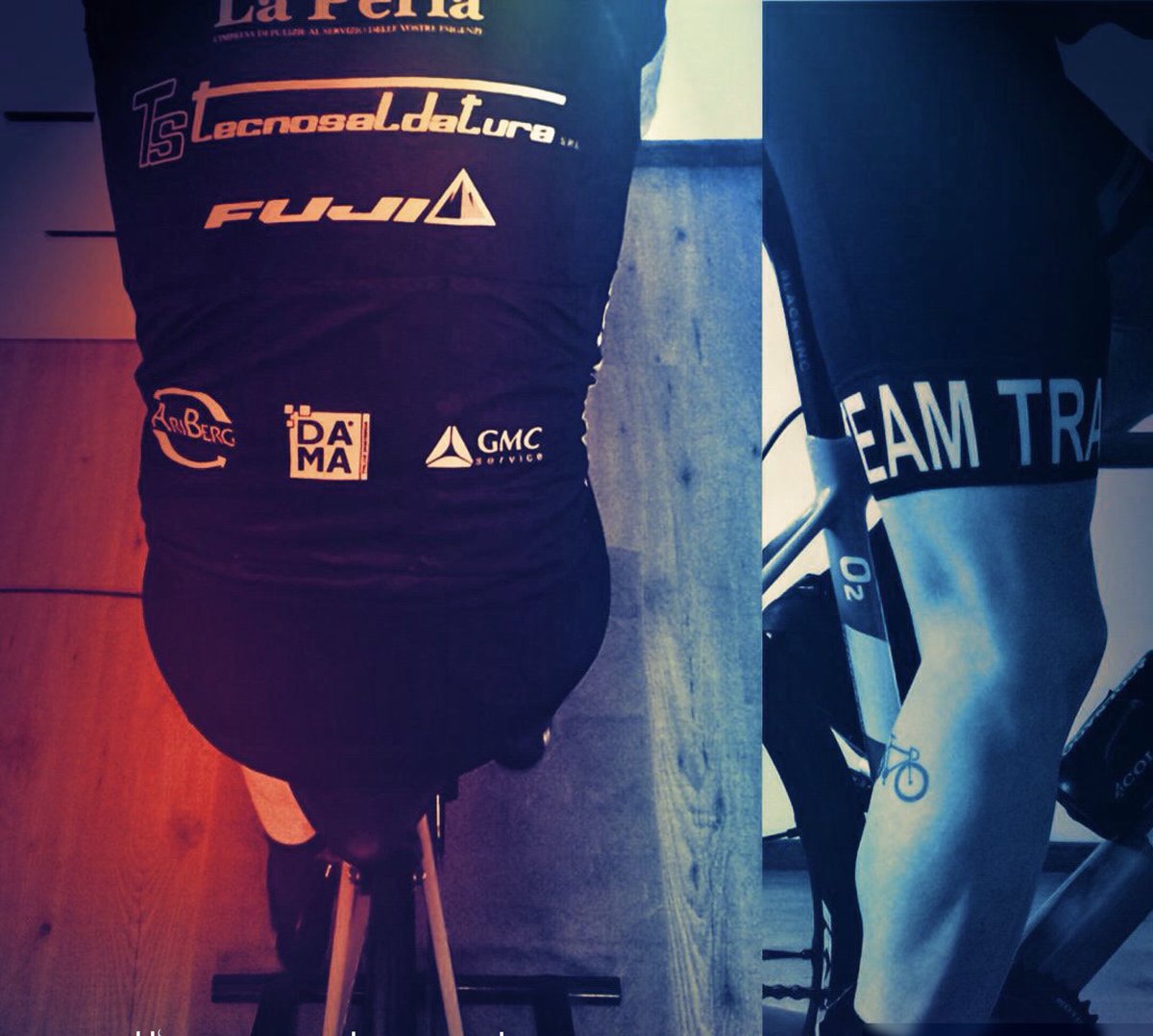 E anche oggi rulli, testiamo questa ottima  divisa estiva allora...@damasporstwear #damasportswear #sporstwear #madeinitaly #cycling #cyclinglife #sporstapparel #granfondo #rulli