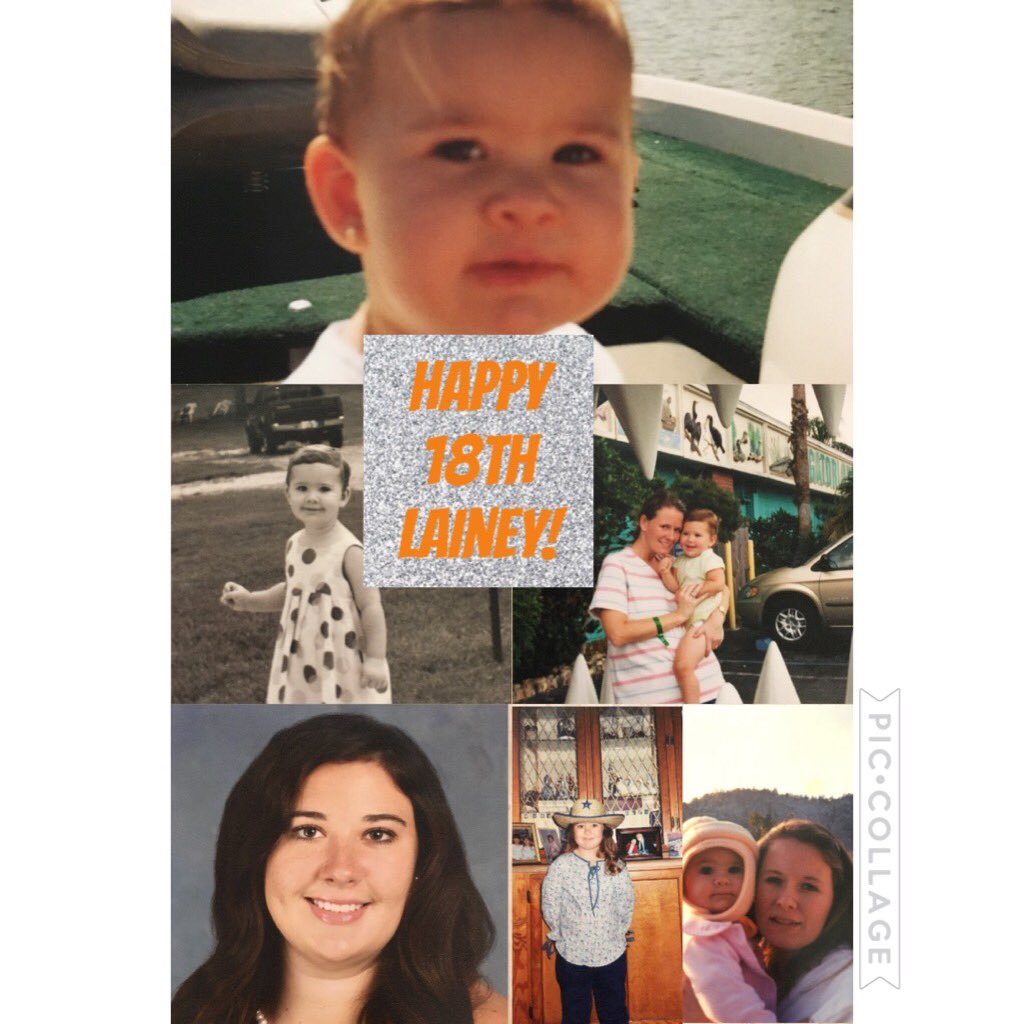 jechobbs's tweet photo. Happy 18th Lainey!! #laineybug https://t.co/qk0FHIRnmb