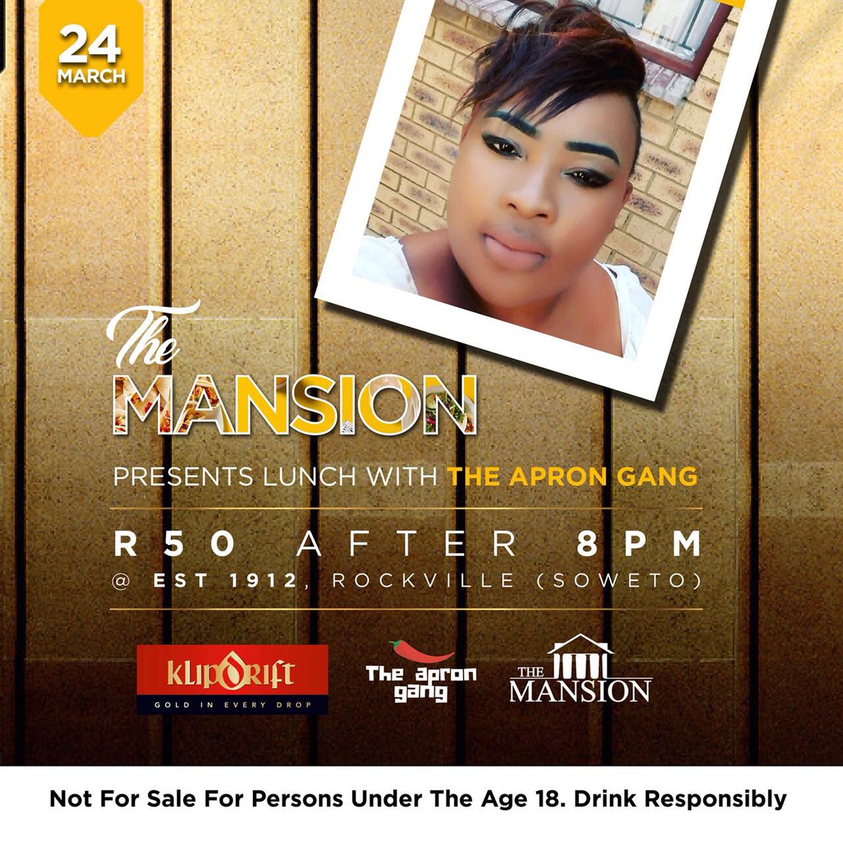 TankM_'s tweet photo. Free before 8pm , R50 thereafter
Doors open at 12pm #TheMansion24March #Est1912 https://t.co/eHJu1PGQlx