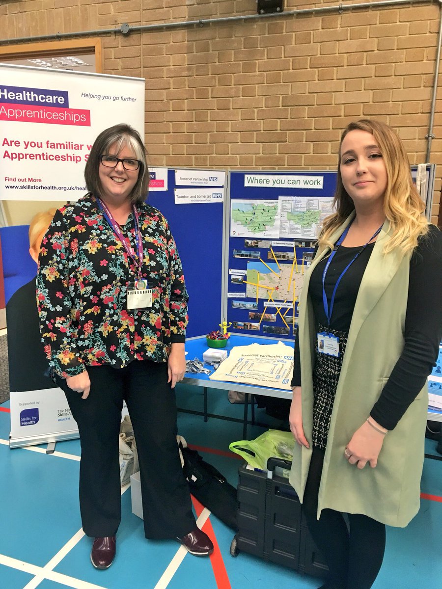 SomersetNHSjobs's tweet image. We’re here at the #apprenticeship evening at @Bridgwater_Coll until 8pm. Come and see us to talk about #healthcare apprenticeships and how we grow our own #nurses👩‍⚕️  #NHS #careers