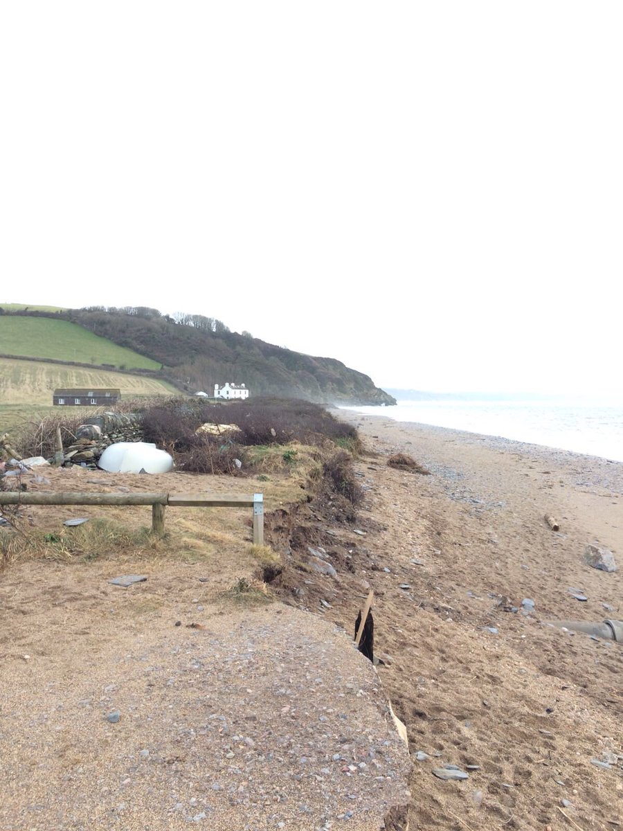 PaulCollings2's tweet image. @sarahwollaston @transportgovuk @forestandbeach what about the five houses and football pitch at Beesands that have been completely cut off? The road has disappeared!!