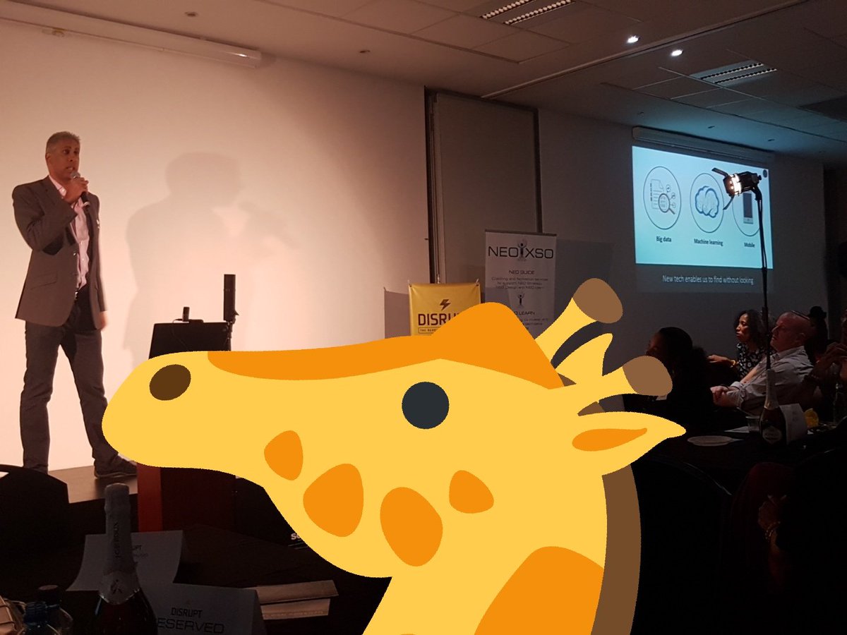 giveaHi5's tweet photo. @anish1 from  @Giraffe_Jobs talking dating vs recruitment vs data. Funny guy, @giveaHi5 to him. 

#DisruptHRJozi 
#DisruptHR 
@DisruptHRJoburg https://t.co/JUoajuPjKf
