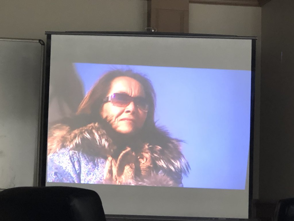 LawNlss's tweet photo. Amazing class in IHGR. We watched Martha of the North, which is a documentary of the 7 families that were relocated in the 1950’s from Inukjuaq to the High Arctic, for Canadian sovereignty. Our NLSS President - Nastania Mullin’s family was one of the 7 families relocated. https://t.co/6efXJDlK2q