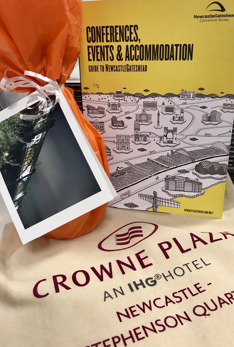MeetOnTyne's tweet photo. Lovely gift from the team @CrownePlazaNCL to celebrate our win at the #MITAwards2018 - thank you very much, we’re so proud!! 🥂🍾 https://t.co/1BeXsakqbw