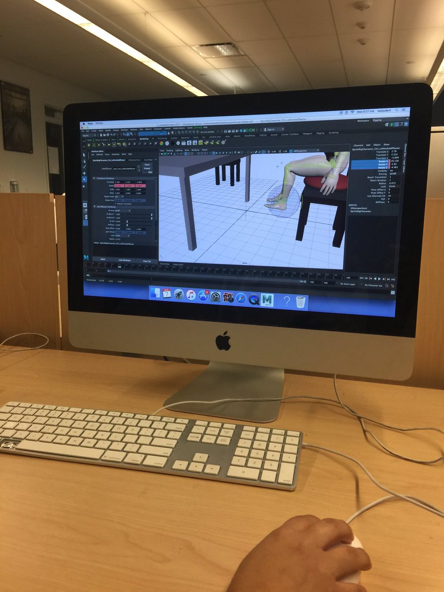 HiKey_Teacher's tweet image. AMA Animation students working on rigging and character animation in preparation for their animation project #cte #futureanimators #futurespecialfxdesigners @LawndaleHSROCKS @CVUHSDnews @PrincipalRodas @theCVway @DisneyAnimation @CaliforniaCTE @DWAnimation @ILMVFX @Nickelodeon