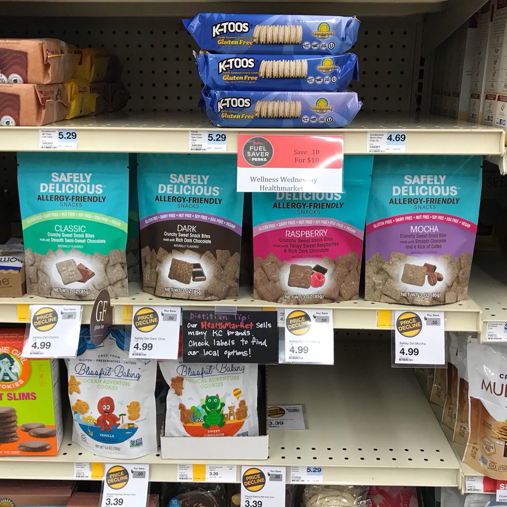 SafelyDelicious's tweet image. Safely Delicious products have been restocked &amp;amp; are on sale @HyVee on 135th &amp;amp; Antioch, OPKS in the Health Market!  #allergyfriendlysnacks #glutenfree #dairyfree #peanutfree #treenutfree #soyfree #eggfree #celiacdiet #allergyfriendly #hyveehealthmarket #hyvee