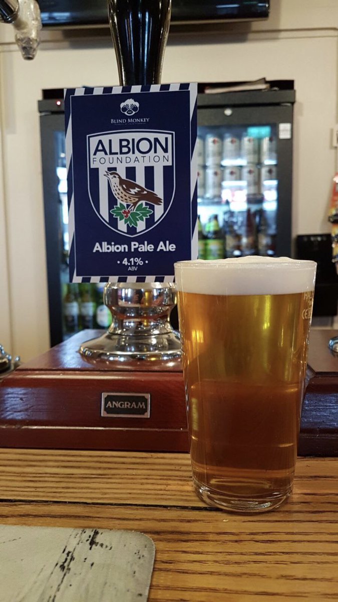 Sal_Wba's tweet photo. Very excited that Albion Ale will be available on Friday @oldhillcricket #AlbionNight @WBAFoundation @BlindMonkeyBeer #wba https://t.co/ZuNRJK1Pkv