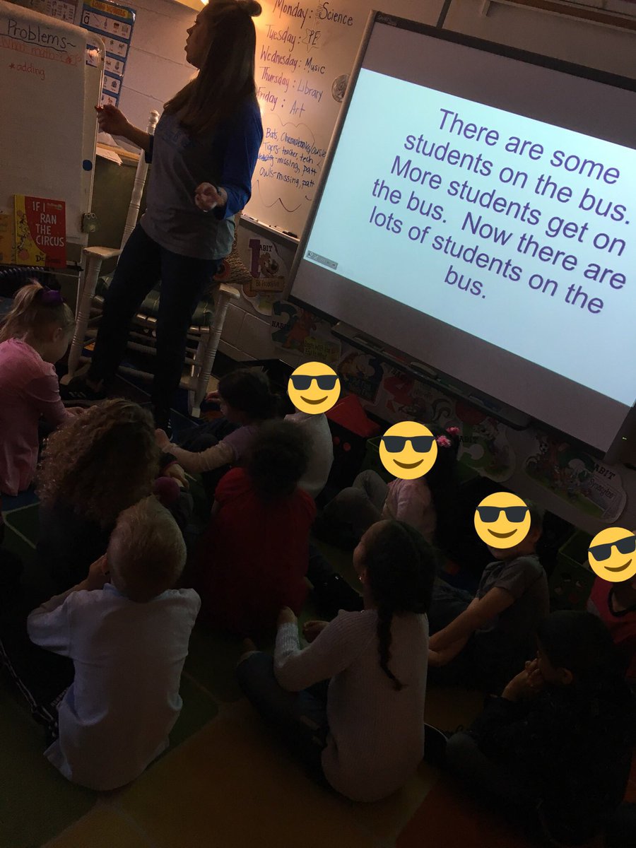 philipdwakeman's tweet image. What’s the...Start? Change? Result? Numberless word problems in 1st grade!#makesenseofmath @Clearcreeknews @mrs_owsley!