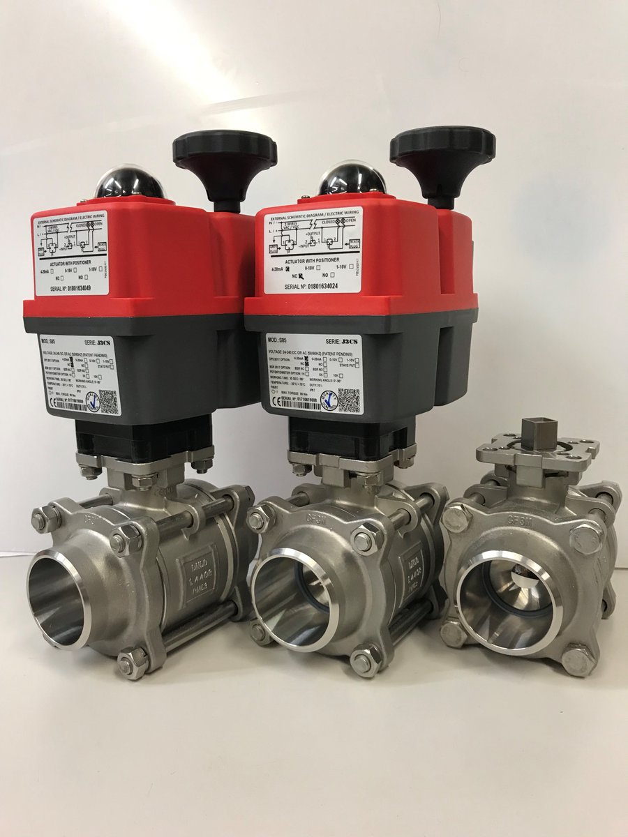 Electric butt weld stainless steel ball valves with failsafe electric multivoltage actuators #failsafe #electric #actuatedvalves #stainlesssteel #ballvalve